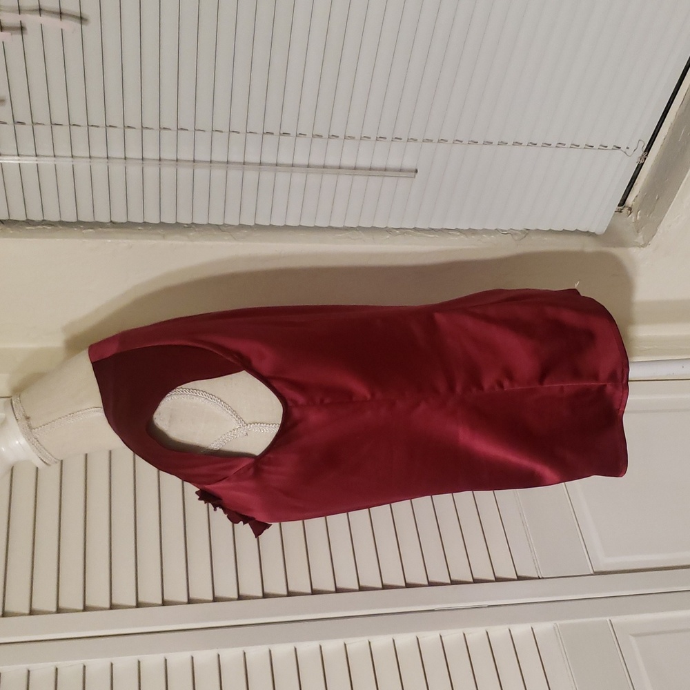 Reitmans Burgundy Satin Blouse - Picture 3 of 6